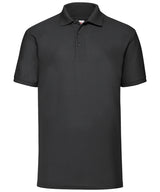 Fruit of the Loom 65/35 Polo Short Sleeve Shirt - Black / S - Shirts