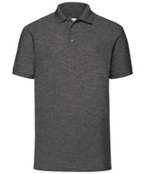 Fruit of the Loom 65/35 Polo Short Sleeve Shirt - Dark Heather Grey / S - Shirts