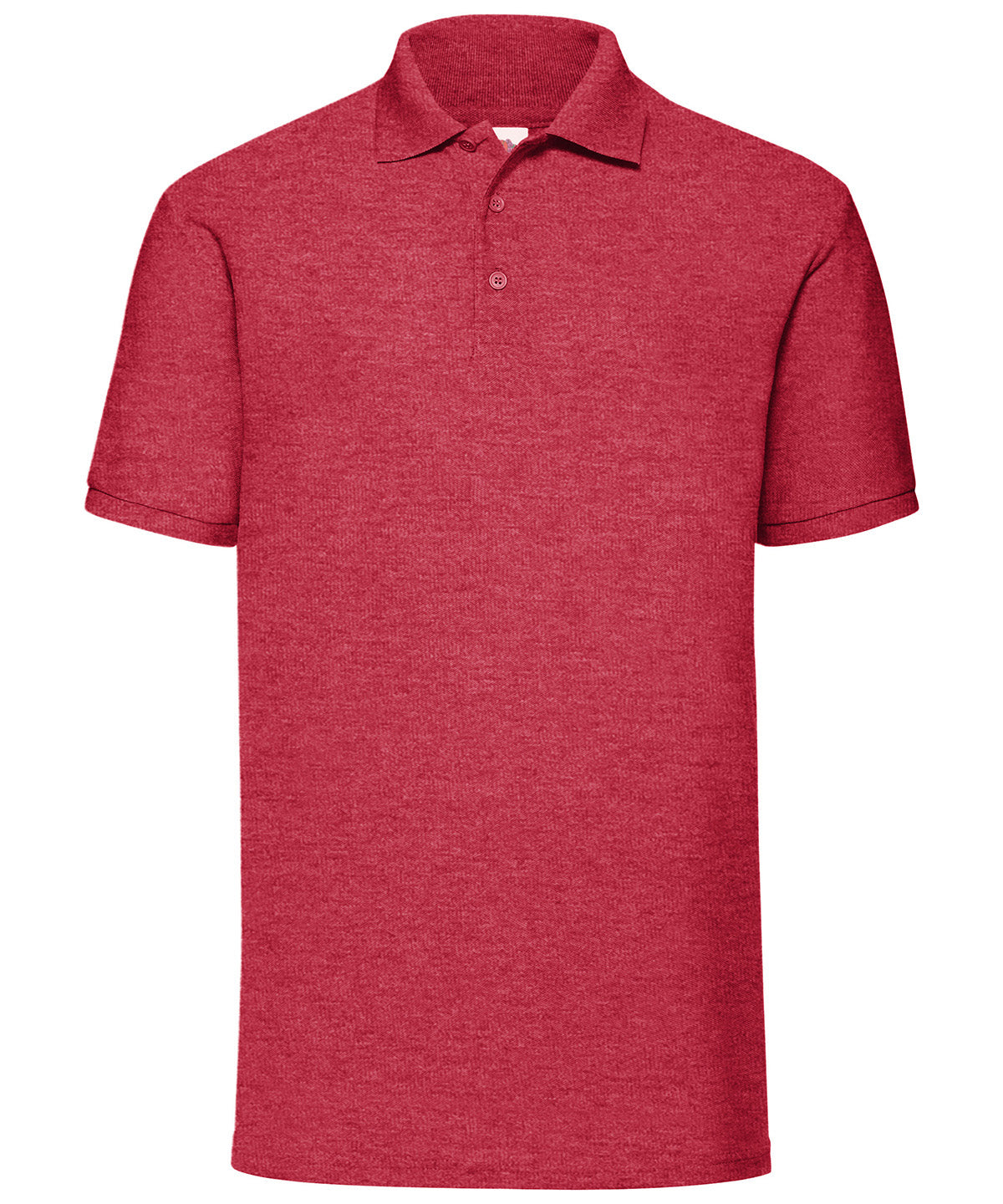 Fruit of the Loom 65/35 Polo Heather Red