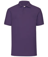 Fruit of the Loom 65/35 Polo Short Sleeve Shirt - Purple / S - Shirts