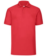 Fruit of the Loom 65/35 Polo Short Sleeve Shirt - Red / S - Shirts