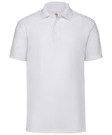 Fruit of the Loom 65/35 Polo Short Sleeve Shirt - White / S - Shirts