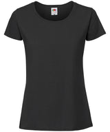 Fruit of the Loom Womens Iconic 195 ringspun premium t-shirt Black - XS - T-Shirts