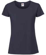 Fruit of the Loom Womens Iconic 195 ringspun premium t-shirt Deep Navy - XS - T-Shirts
