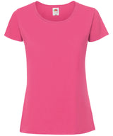 Fruit of the Loom Womens Iconic 195 ringspun premium t-shirt Fuchsia - XS - T-Shirts