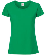 Fruit of the Loom Womens Iconic 195 ringspun premium t-shirt Kelly Green - XS - T-Shirts