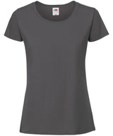 Fruit of the Loom Womens Iconic 195 ringspun premium t-shirt Light Graphite - XS - T-Shirts