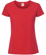 Fruit of the Loom Womens Iconic 195 ringspun premium t-shirt Red - XS - T-Shirts