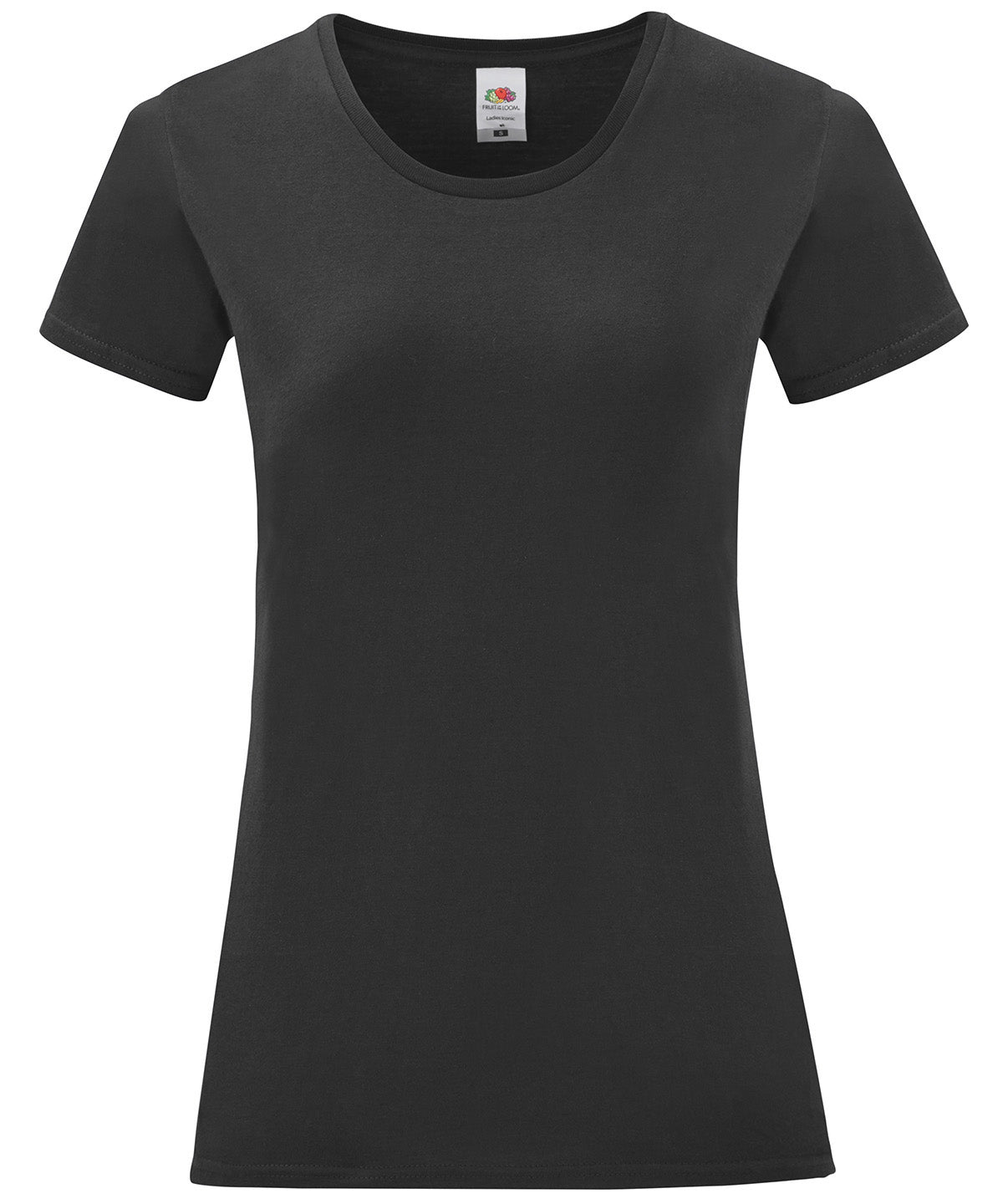 Fruit of the Loom Womens iconic T Black