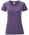 Fruit of the Loom Womens iconic T Heather Purple