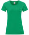 Fruit of the Loom Womens iconic T Kelly Green