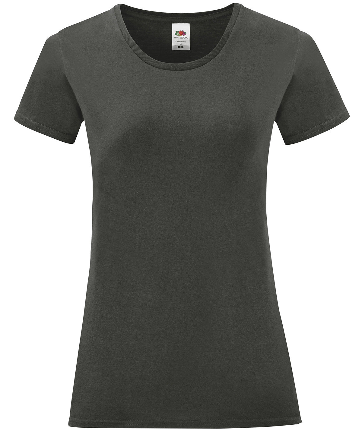 Fruit of the Loom Womens iconic T Light Graphite