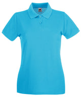 Fruit of the Loom Women’s Premium Polo Shirt - Azure Blue / XS - Shirts
