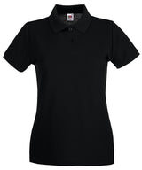 Fruit of the Loom Women’s Premium Polo Shirt - Black / XS - Shirts