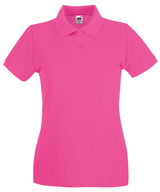 Fruit of the Loom Women’s Premium Polo Shirt - Fuchsia / XS - Shirts