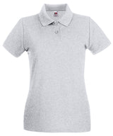 Fruit of the Loom Women’s Premium Polo Shirt - Heather Grey / XS - Shirts