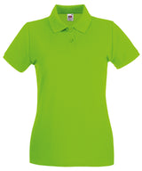 Fruit of the Loom Women’s Premium Polo Shirt - Lime / XS - Shirts