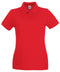 Fruit of the Loom Womens premium polo Red