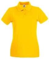 Fruit of the Loom Women’s Premium Polo Shirt - Sunflower / XS - Shirts