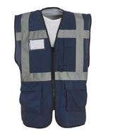 Yoko Multifunctional Executive Hi-Vis Waistcoat - Navy / S - Vest