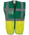 Yoko Multifunctional Executive Hi-Vis Waistcoat  Paramedic Green/Yellow