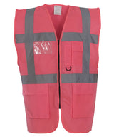 Yoko Multifunctional Executive Hi-Vis Waistcoat - Pink / S - Vest