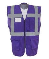 Yoko Multifunctional Executive Hi-Vis Waistcoat - Purple / S - Vest