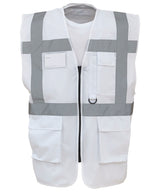 Yoko Multifunctional Executive Hi-Vis Waistcoat - White / S - Vest