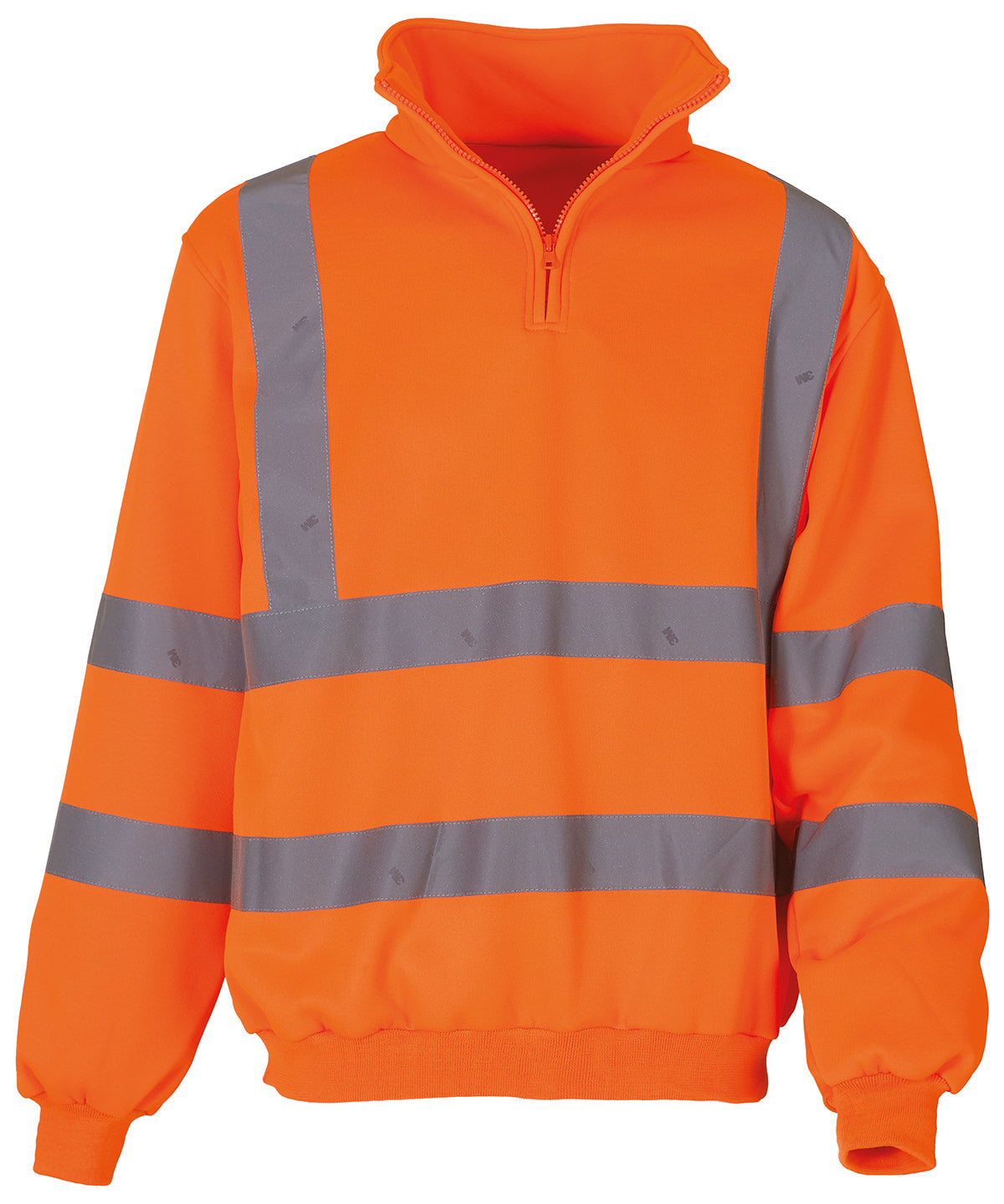 Yoko Hi-Vis ¼ Zip Sweatshirt - Orange / S