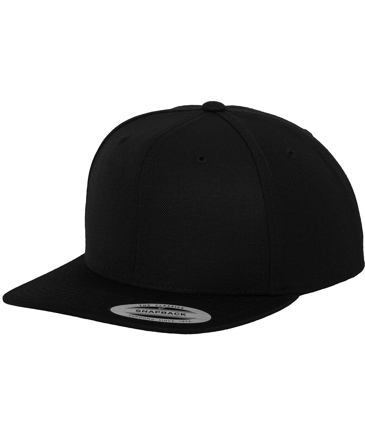 Flexfit by Yupoong The classic snapback - Black/Black / One size - Caps