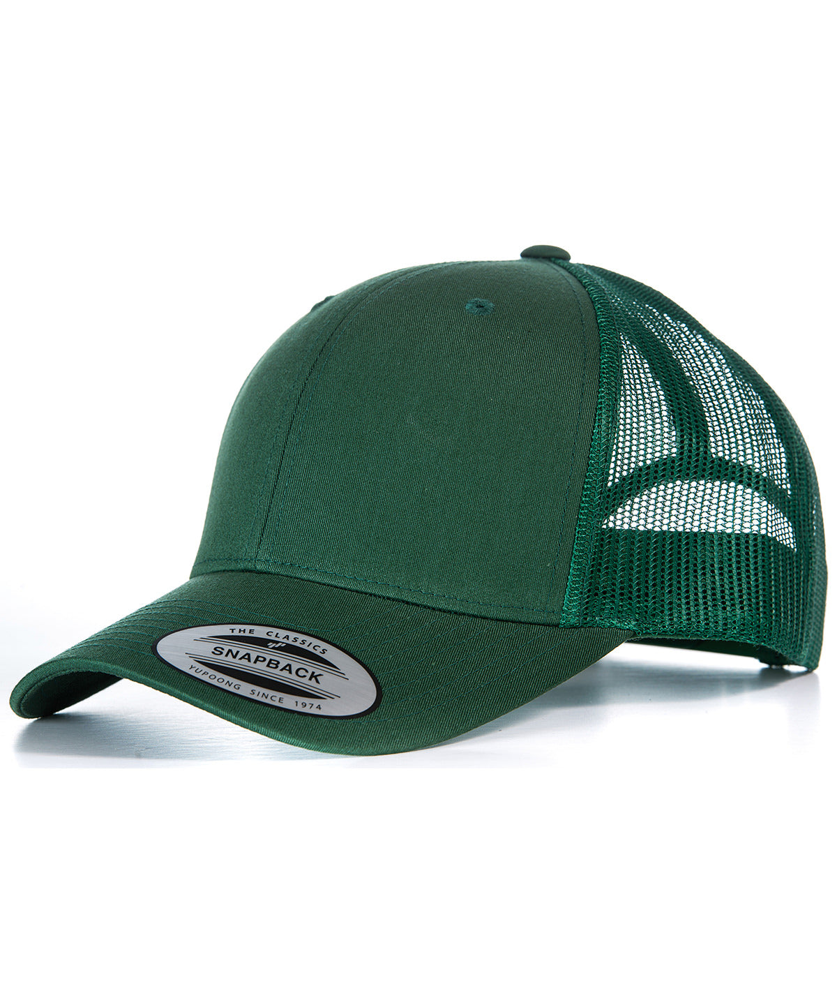 Flexfit by Yupoong Retro trucker cap - Bottle Green/Bottle Green / One size - Caps