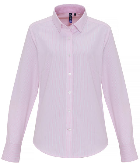 Premier Women's cotton-rich Oxford stripes blouse
