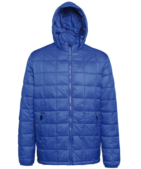 2786 Box quilt hooded jacket