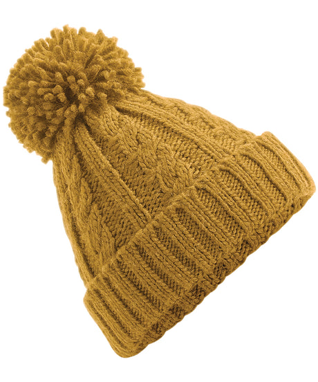 Beechfield Cable knit melange beanie