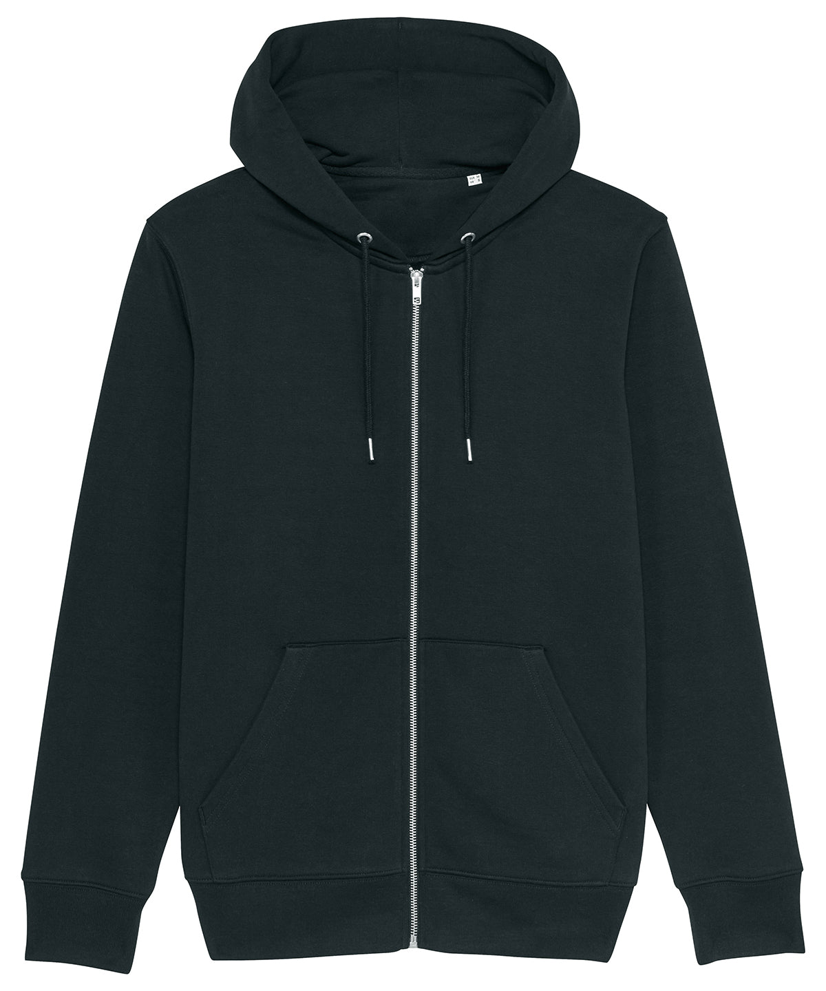 Stanley/Stella Cultivator, Unisex Iconic Zip-Thru Hoodie Sweatshirt  Black