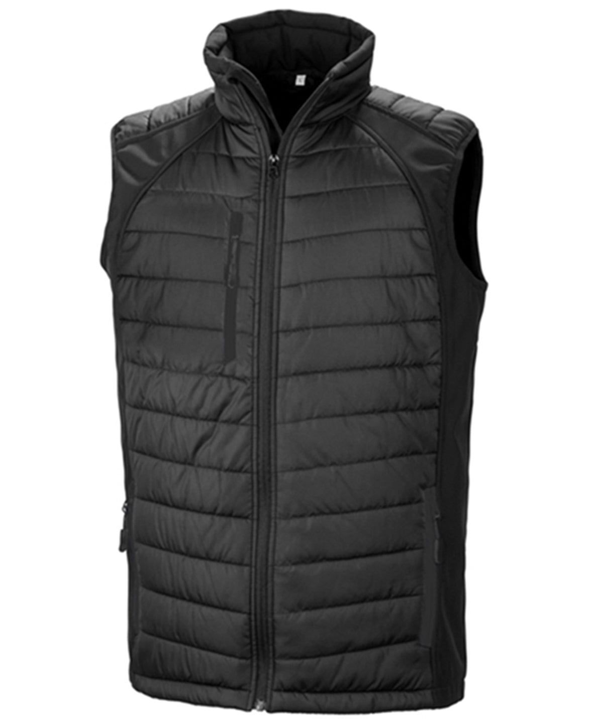 Result compass padded softshell gilet - Black/Black / XS - Body Warmers
