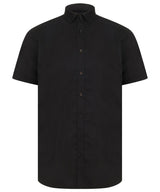 Henbury Modern short sleeve Oxford shirt