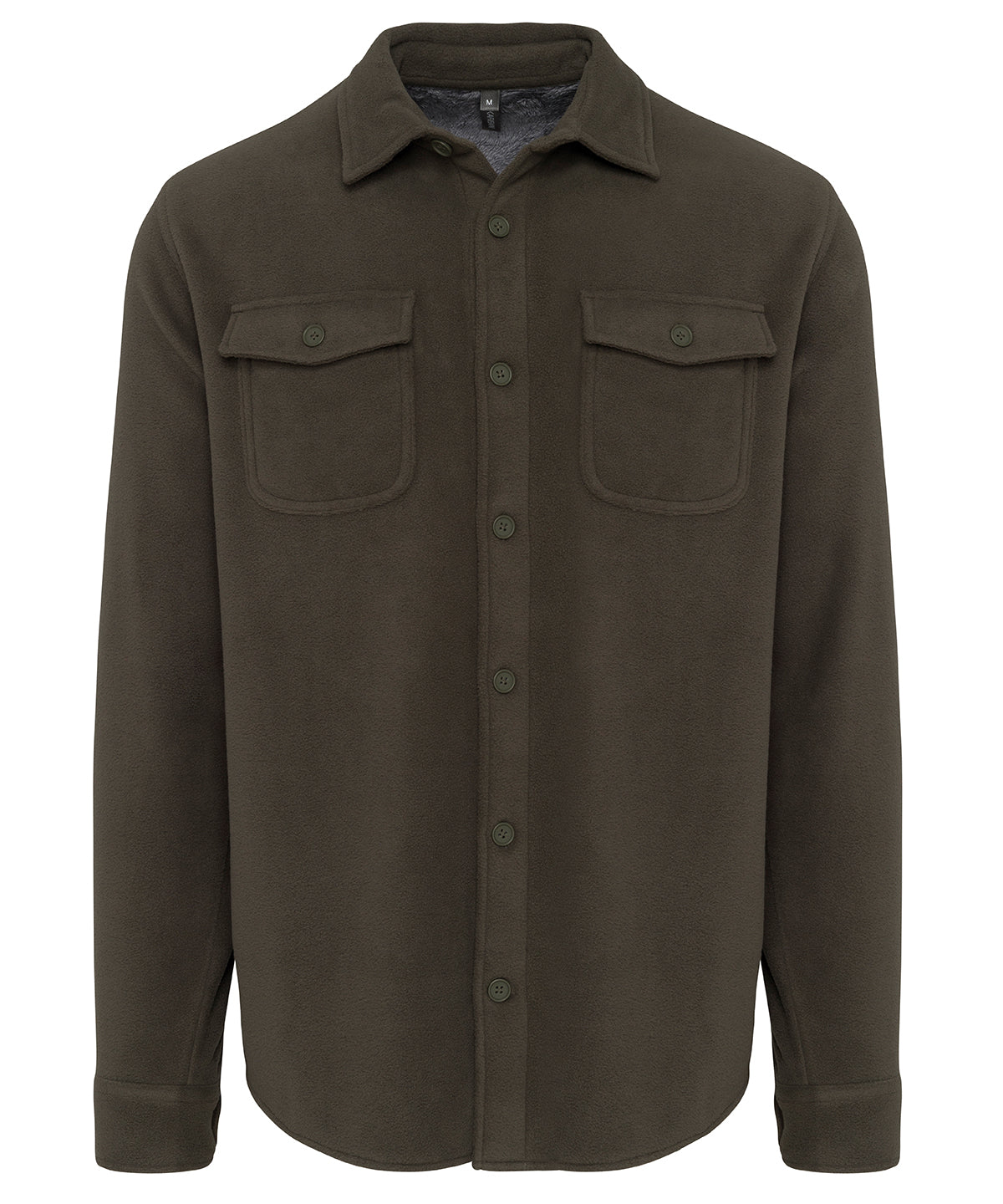 Kariban Sherpa-lined fleece overshirt