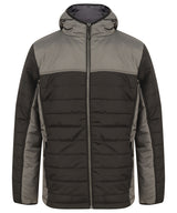 Finden & Hales Hooded contrast padded jacket