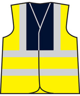 ProRTX High Visibility Waistcoat Unisex - HV Yellow/Navy / S - Safety Vests