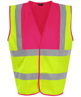 ProRTX High Visibility Waistcoat Unisex - HV Yellow/Pink / S - Safety Vests