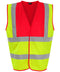 ProRTX High Visibility Waistcoat HV Yellow/Red