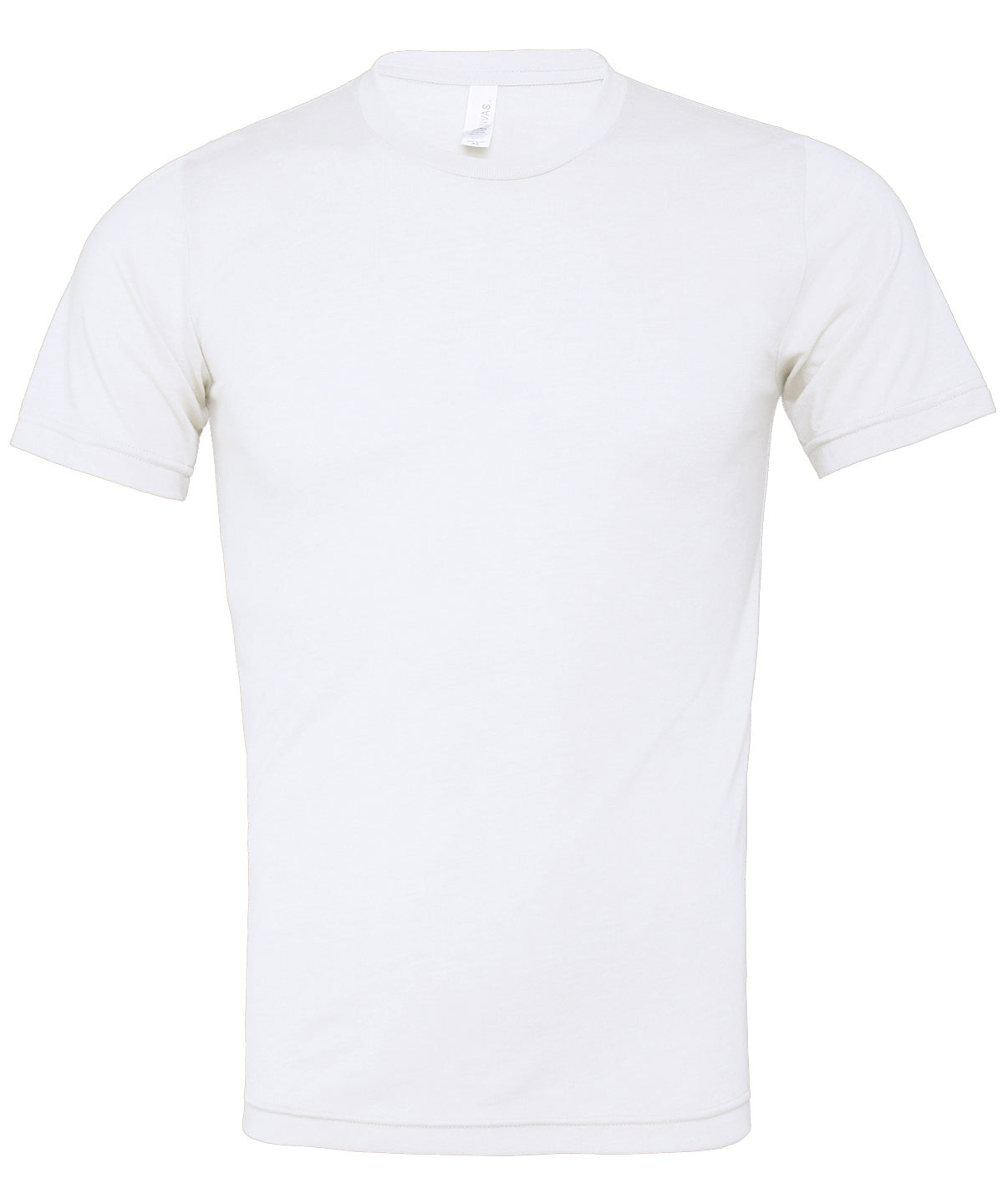 Bella Canvas Unisex triblend crew neck t-shirt Solid White Triblend