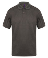 Henbury Coolplus Polo Shirt - Heather Charcoal / XS - Shirts