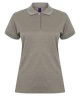 Henbury Women’s Coolplus Polo Shirt Short Sleeve - Heather Grey / XS - Shirts