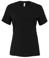 Bella Canvas Womens relaxed Jersey short sleeve tee Black Heather - S - T-Shirts