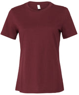 Bella Canvas Womens relaxed Jersey short sleeve tee Maroon - S - T-Shirts