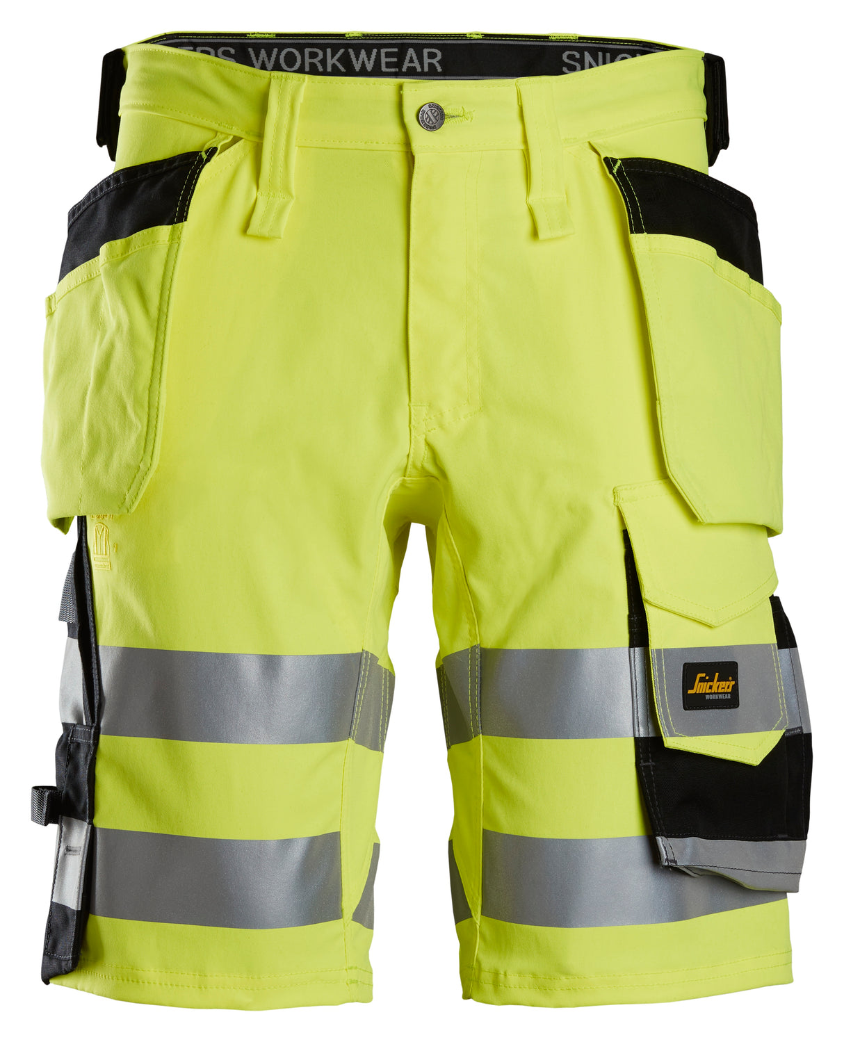Snickers 6135 Hi-vis Class 1 Stretch Shorts Holster Pockets