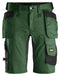 Snickers 6141 Allroundwork Stretch Shorts Holster pocket Forest Green\Black