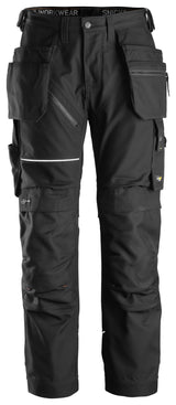 Snickers 6214 Ruffwork Canvas Trousers Holster pocket Black\Black - Regular / 30 (44)